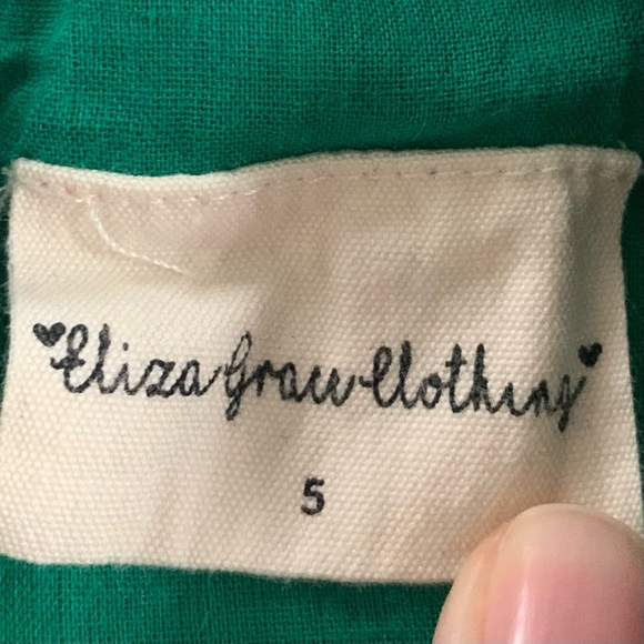 Eliza Grace Clothing | Boutique Tiered Romper Holiday Christmas Girl’s Size 5 - Picture 8 of 9